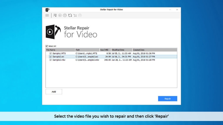 Picture of Stellar Repair for Video V4.0