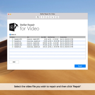 Picture of Stellar Repair for Video V4.0 Mac