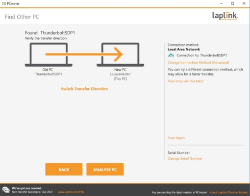  Afbeelding van Laplink PCmover Express v11 - 1 User