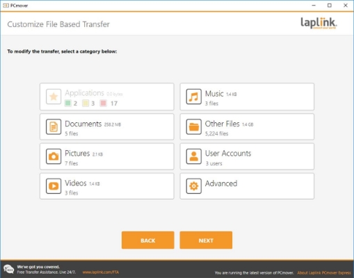 Afbeelding van Laplink PCmover Express v11 - 1 User