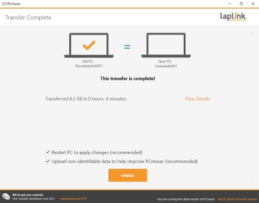 Afbeelding van Laplink PCmover Express v11 - 1 User