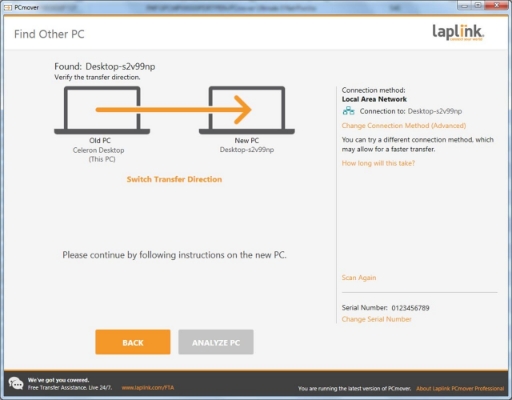 Picture of Laplink PCmover Professional v11 - 1 User