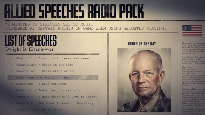 Resim Hearts of Iron IV: Allied Speeches Pack