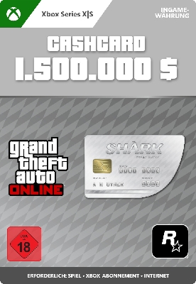  Afbeelding van GTA Online Great White Shark Cash Card (Xbox Series X|S)