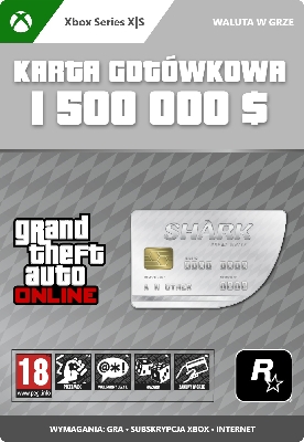  Afbeelding van GTA Online Great White Shark Cash Card (Xbox Series X|S)