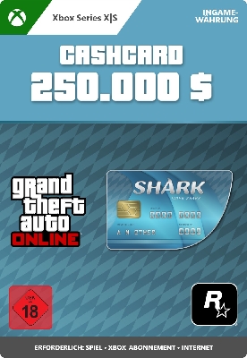  Afbeelding van GTA Online Tiger Shark Cash Card (Xbox Series X|S)
