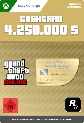  Afbeelding van GTA Online Whale Shark Cash Card (Xbox Series X|S)