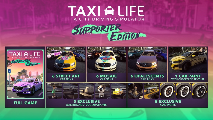 Resim Taxi Life: A City Driving Simulator - Supporter Pack